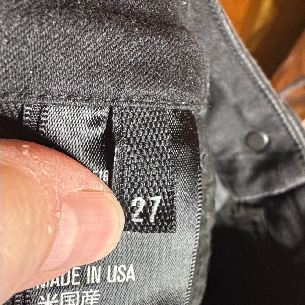 3x1 Black Coated Skinny Jeans Size 27 W1 Zip Detail Made in USA High Rise Slim - Picture 11 of 13